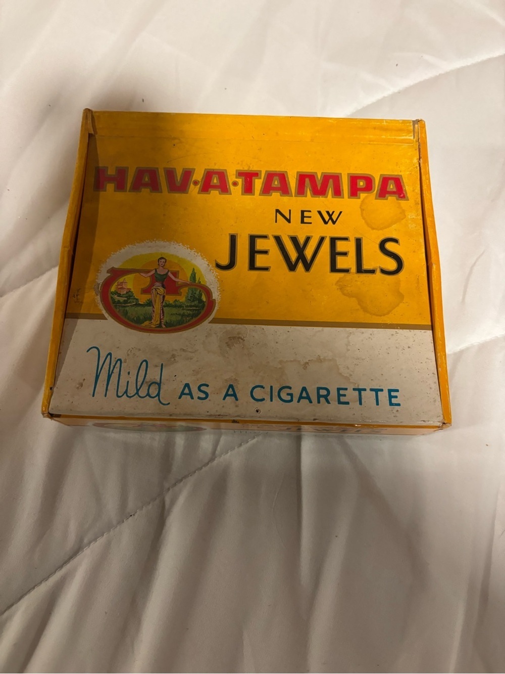 Vintage Collectors Cardboard Have*A*Tampa Jewels Cigar Box